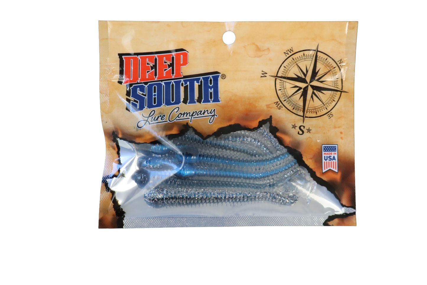 Core Shot Ringworm 4" - Electric Blue Viper