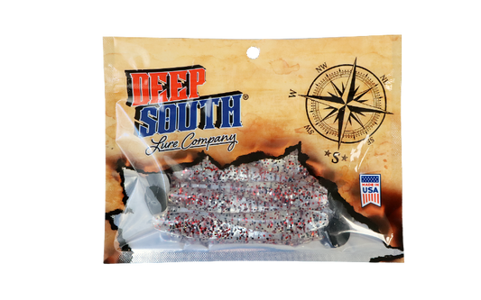 Power Swimmer 4" - Cherry Red/Black Tail