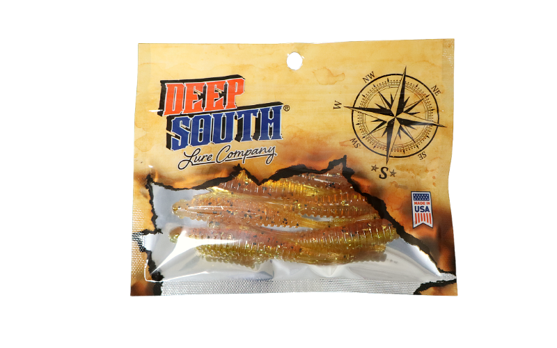 Sonic Shads 4" - Motor Oil Gold