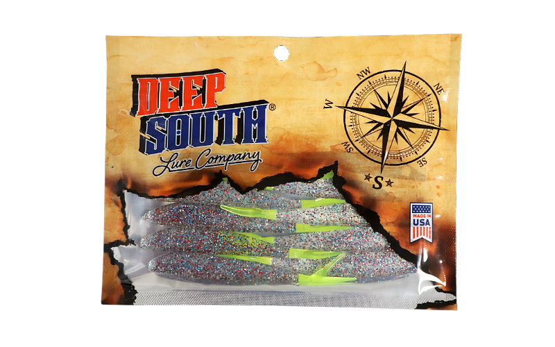 Slim Minnows 4" - Firecracker/Chart