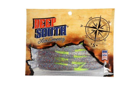 Slim Minnows 4" - Firecracker/Chart