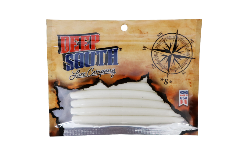 Elite Bass Worm 5" - Blanco