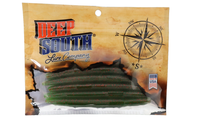 Elite Bass Worm 5" - Cherry Melon Seed