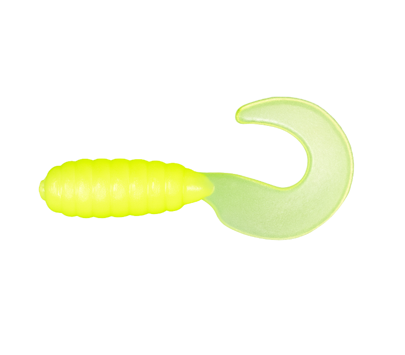 Micro Curls 1" - Chartreuse