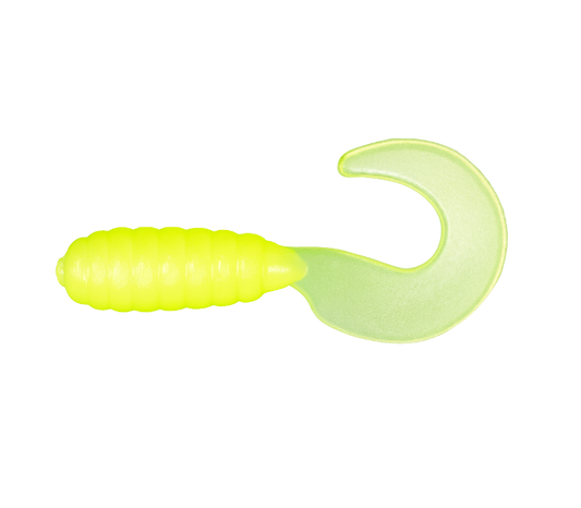 Micro Curls 1" - Chartreuse