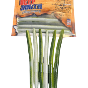 Image of a package of salted bass fishing worms.