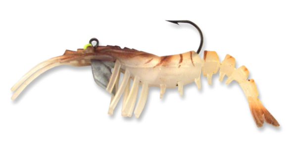 3.25" VUDU SHRIMP 1/4 OZ 2/PK BROWN