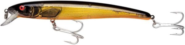 Bomber Lures Long A Chartreuse Flake/Black Back Slender Minnow Jerkbait