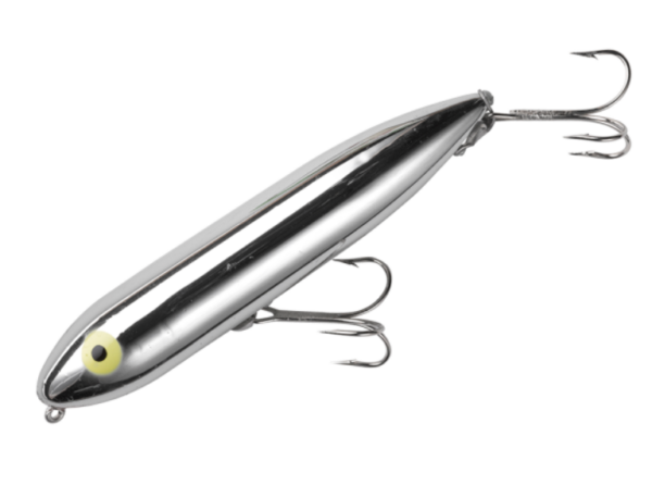 Original Heddon Zara Spook Nickel Plate Topwater Lure